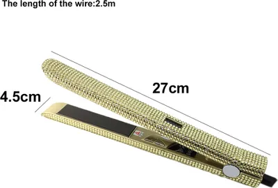 Obrázek produktu pro Profesionální žehlička na vlasy a kulma, DORISILK Titanium straightener Diamond straightener, 2 v 1 curling iron