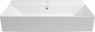 A white ceramic sink on a white background.