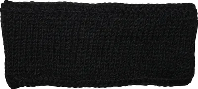 Produktbild von Stirnband aus Wolle - schwarz - Handgestrickt
