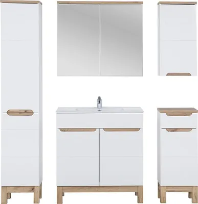 Obrázek produktu pro Sada koupelnového nábytku Umyvadlo do koupelny Sada koupelnového nábytku 5 ks Design pokoje Sady koupelnového nábytku
