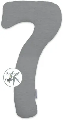 Produktbild von Theraline my7 - Stillkissen, Dessin 170 "Melange mittelgrau" Bamboo Collection
