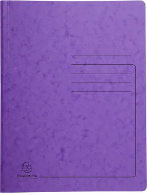 Image de Classeur à spirale Exacompta Colorspan 355g/m² A4 Violet 24x32cm