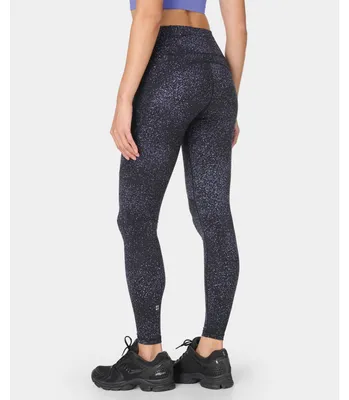 Image de Legging de sport réfléchissant Power 7/8 de Sweaty Betty, couleur noire, modèle S