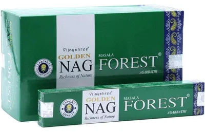 Produktbild von Räucherstäbchen Golden Nag Forest 15g Weihrauch 1 Packung