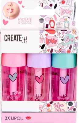 Immagine prodotto di Crea! - set di 3 oli per labbra