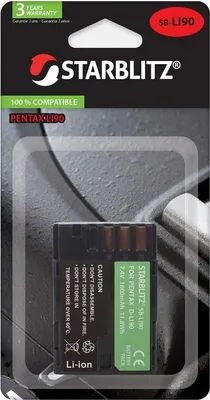 Immagine prodotto di Batteria STARBLITZ compatibile con PENTAX D-LI90