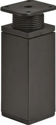 Produktbild von Hettich Möbelfuß 4,0 x 10 - 11,5 cm Stahl schwarz - 1 Stück