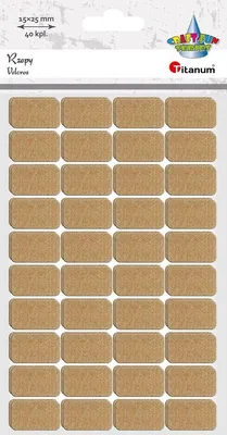 Immagine prodotto di Rzepy kremowe 15x25mm 40 kpl. Titanum