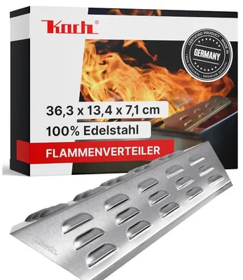 Produktbild von Koch #115 Premium Flammenverteiler TURBOZONE 36,3 x 13,4cm passend Enders Monroe Pro 3SIK + Pro 4SIK