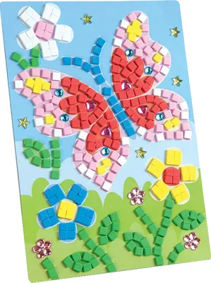 Zdjęcie produktu dla mozaika z gumy piankowej Folia "Butterfly", 405 sztuk