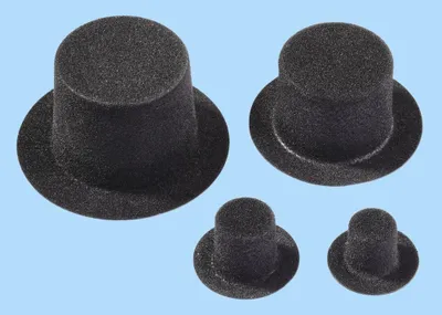 Produktbild von Zylinder, Schwarz, H 3,4 cm, Ø 42 mm