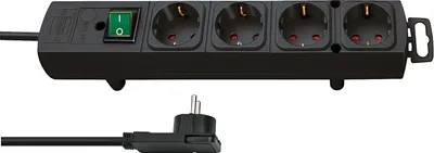 Produktbild von brennenstuhl Steckdosenleiste "Comfort-Line Plus" 4-fach schwarz