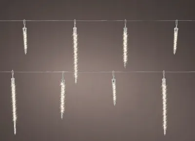 Produktbild von LED-Christbaumbeleuchtung, Weihnachtseiszapfen, 2,5 m