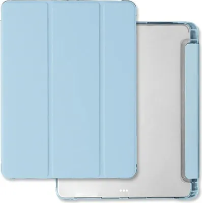 Productafbeelding van Transparante achterkantbescherming voor iPad Pro 13 (2024) in de kleur lichtblauw/hemelsblauw