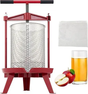 Obrázek produktu pro Ruční odšťavňovač 14 l, nerezová ocel, červený