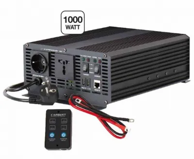 Immagine prodotto di Inverter sinusoidale 12/230V 1000W, caricabatterie integrato 10A