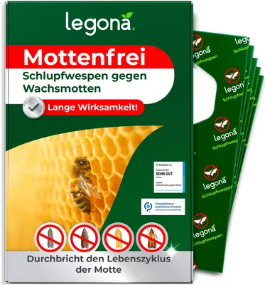 Schlupfwespen gegen Wachsmotten - 3 Lieferungen je 1 Träger (1m²) – Produktabbildung