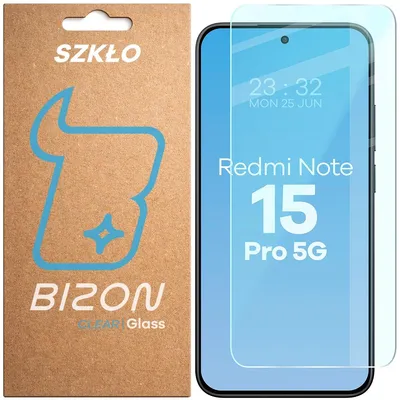 Produktbild von Gehärtetes Glas für Xiaomi Redmi Note 15 Pro 5G, Bizon Glass Clear