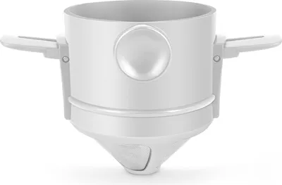 Produktbild von Zusammenklappbarer tragbarer Tropfkegel fuer handgebruehten Kaffee, fuer Tropfkaffee und Tee mit Edelstahlhalter, kein Filterpapier, ultrafeiner, verschluesselter Filter