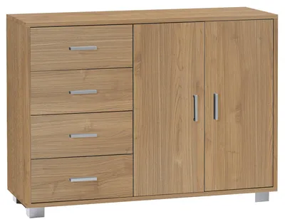 Immagine prodotto di Madia 2 Ante 4 Cassetti 116x86x41 cm Noce Stelvio