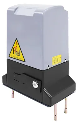 Image de Motorisation pour portail coulissant, fonctionnement automatique, construction robuste, gris