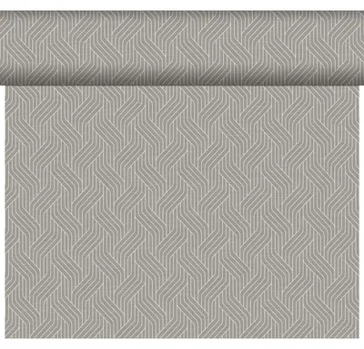 Produktbild von 4x Duni Dunicel® Tête-à-Tête-Tischläufer 0,4 x 24 m Woven Granite Grey