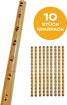 Produktbild von 10er Pack Escrima Stock Tiger Style 65 cm - Rattan Stick - Arnis Kali Waffentraining