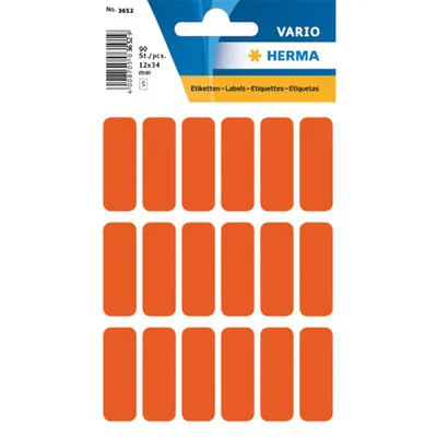 Produktbild von HERMA Multi-purpose labels 12x34mm red 90 pcs.
