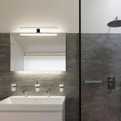 Produktbild von LED-Wandleuchte SMD 9W IP44 Chrom - Neutralweiß 4000K - 5500K