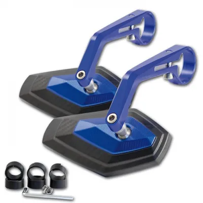 Produktbild von Lenkerendenspiegel Diamond blau 7/8+1