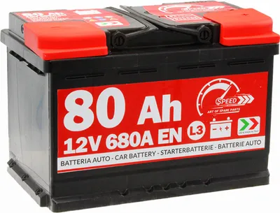 Immagine prodotto di Batteria auto SPEED 80Ah 680A 12V