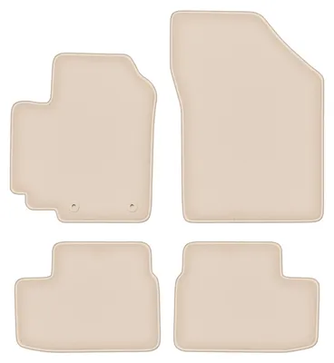 Produktbild von DURBAN Beige Velours-Fußmatten-Set für Suzuki Splash Schrägheck (2008-2014)