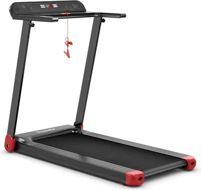 Immagine prodotto di Tapis roulant pieghevole per casa con controllo tramite app Altoparlante Bluetooth rosso