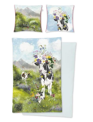 Produktbild von Irisette Mako-Satin Bettwäsche-Garnitur Gerta Magic-K 8844 Farbe multi-90 Größe 135x200 + 80x80 cm