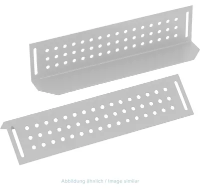 Produktbild von Triton RAC-NL-X02-X1 Schwerlastschienen 580mm, für 800mm Schranktiefe, grau