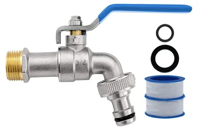 3/4 Zoll Gartenwasserhahn aus Messing, frostsicher, 1 Schlauchanschluss