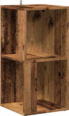 Produktbild von vidaXL Eckregal Altholz-Optik 33x33x67 cm Holzwerkstoff