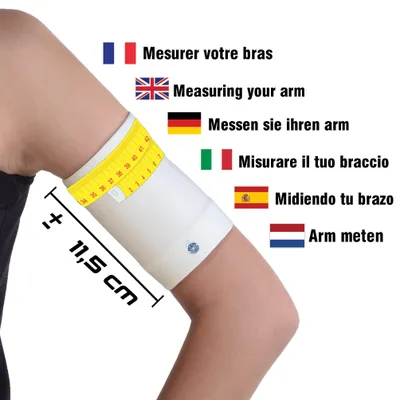 Productafbeelding van Armband voor glucosemeters, herbruikbaar, maat L (29-33 cm), geschikt voor sport en zwemmen