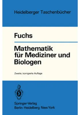 Obrázek produktu pro Mathematik für Mediziner und Biologen