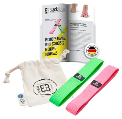 Zdjęcie produktu dla Zestaw 2 gum do ćwiczeń, przeznaczonych do fizjoterapii i wzmacniania stóp