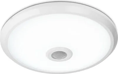 Image de HOFTRONIC - Plafonnier LED rond 12W 1160lm 6400K Blanc IP20 détecteur de mouvement