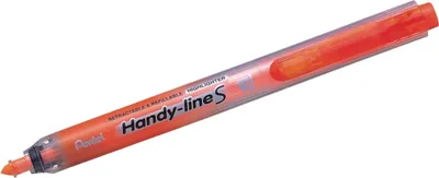 Produktbild von Textmarker Handy-Line S mit Druckmechanik 0,8-3,8mm orange Packung mit 12 Stück