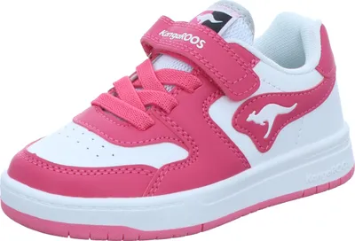 Produktbild von KangaROOS Kinder-Mädchen-Sneaker-Slipper-Klettschuh K-CP Fair EV Weiß-Pink, Farbe:rot, EU Größe:37
