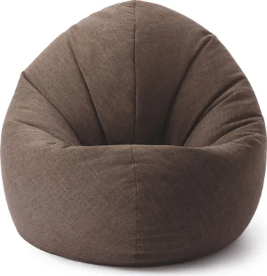 Produktbild von Lumaland Sitzsack Interior Line - Sitzkissen Runder - Indoor - 300l Füllung - 120 x 80 x 75 cm - Braun