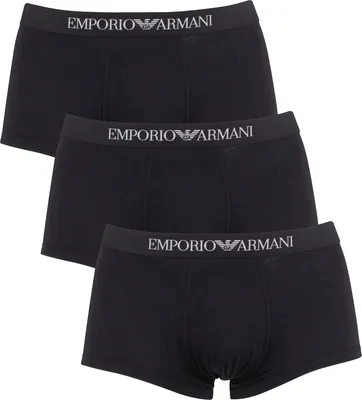 Produktbild von Emporio Armani 3 Packungsstämme, Schwarz S