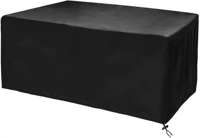 Produktbild von Schutzhülle für Gartenmöbel, rechteckige Sitzgruppen, regen- und staubdicht, UV-beständig, 210D Oxford-Gewebe, schwarz, 210 x 120 x 80 cm