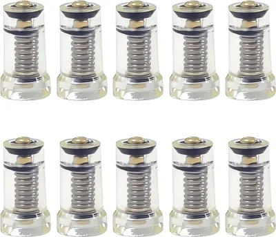 Produktbild von 10 Stück Feuerzeug Ventil Nachfüllventil für Thermacell Kartusche Mückenabwehr Adapter Kunststoff Transparent