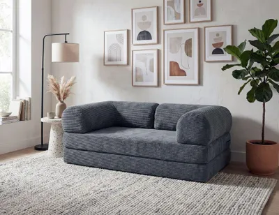 Produktbild von AUROLIA Dreisitzer-Schlafsofa – grau