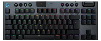 Zdjęcie produktu dla Logitech G G915 X LIGHTSPEED TKL, Przewodowy i Bezprzewodowy, USB + RF Wireless + Bluetooth, Mechaniczna, QWERTY, RGB LED, Czarny