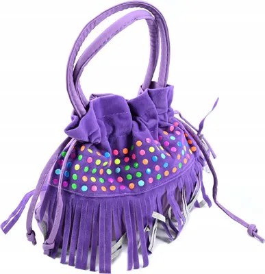 Produktbild von Mädchen Handtasche mit Fransen 25x18cm - Modische Kinder Umhängetasche Boho Stil